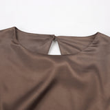 Women Dress Flared Sleeve High Waist Dress Spring Short Skirt