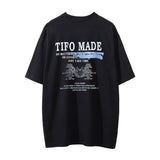 Men Vintage T-Shirt Devil Science Fiction Printed Short Sleeve T-shirt