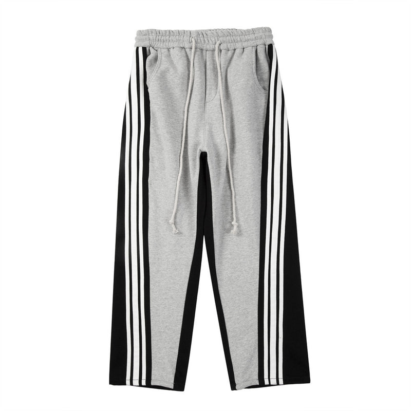 Men Sweatpants Casual Pants Men Loose Sports Straight Wide-Leg Pants