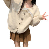 Women Knitwear Autumn and Winter Sweater Coat Loose Knitted Cardigan