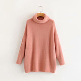 Women Sweater Knitwear Loose Autumn and Winter Turtleneck Sweater Female Casual Sweater