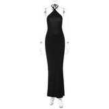 Women Dresses Spring Sexy Backless Long Dress