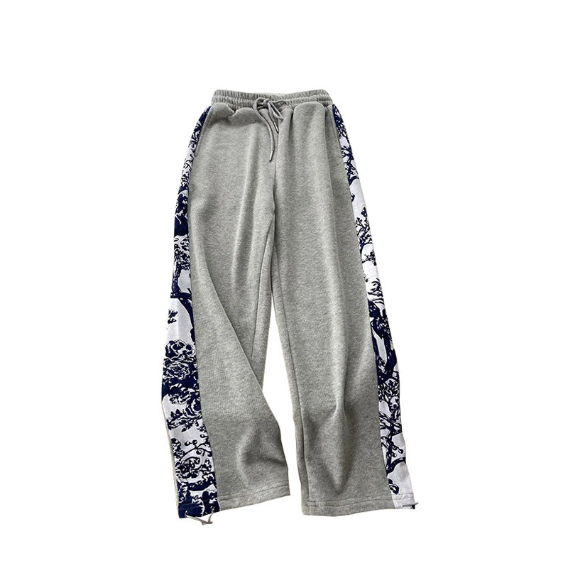 Women Sweatpants Spring and Autumn Casual Trousers Loose Wide Leg Pants