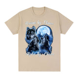 Human By Chance Alpha By Choice Wolf Graphic T-shirt Men