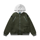 Men Jacket Coat Autumn Hooded Jacket Coat Men's Baseball Uniform