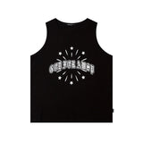 Men Vest Letter Graffiti Sleeveless T-shirt