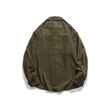 Unisex Shirts Autumn Placket Logo Casual Shirt