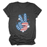 Personalized printed casual loose short-sleeved summer crew neck T-shirt