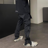 MIJKO Mens Vintage Pants MIJKO Autumn and Winter VIBE Wind Casual Pants Undermycar Pocket Functional Pants