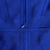 Women's Evening Dress round Neck Long Sleeve Bandage One-Piece Dress