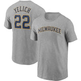 MLB T-Shirts MLB Brewers T-Shirts Sports T-Shirts Printed Short Sleeves