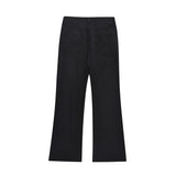 Men Sweatpants Solid Color Loose Wide Leg Pants Men Casual Straight-Leg Wide-Leg Pants