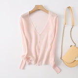 Women Sweater Knitwear Classic Style Knitted Cardigan Thin Women's Spring and Autumn Loose Sun Protection Coat