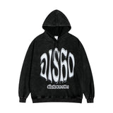 Men Hoodie Letter Graffiti Heavy Hooded Sweater Men's and Women's Hip Hop Style Hoodie