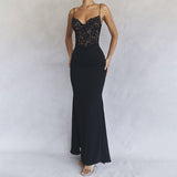 Women Dresses Sling Lace V-neck Dress