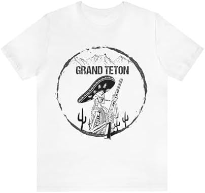 Grand Teton Shirt, Grand Teton National Park Skull Skeleton
