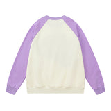 Unisex Hoodie Autumn Spider Patch Contrast Color Sweatshirt