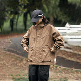 Unisex Jacket Autumn Windproof Hood Coat