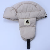 Corteiz Hat Winter Down Cotton Windproof Thunder Front Hat Light Warm Ear Protector Flight Hat