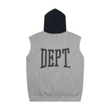Gallery Dept Hoodie Letter Sleeveless Hooded Sweater