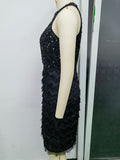 Women Evening Gown Sexy Retro Tassel Sequins Dress