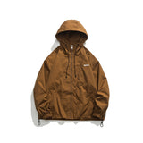 Unisex Jacket Vintage Sports Hooded Jacket Loose Casual Spring and Autumn Coat