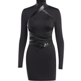 Women Dresses Autumn Short Skirt Long Sleeve Narrow Dress