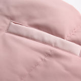 Unisex Winter Cotton Coat Gradient Hooded Cotton-Padded Coat Embroidered Cotton-Padded Coat