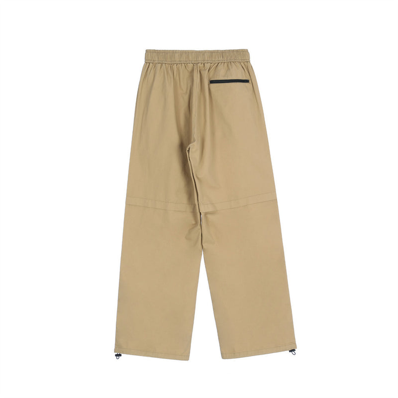 Men Sweatpants Loose with Belt Straight Casual Pants Sports Pants