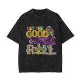 Mardi Gras Washed Old Vintage Short Sleeve T-Shirt