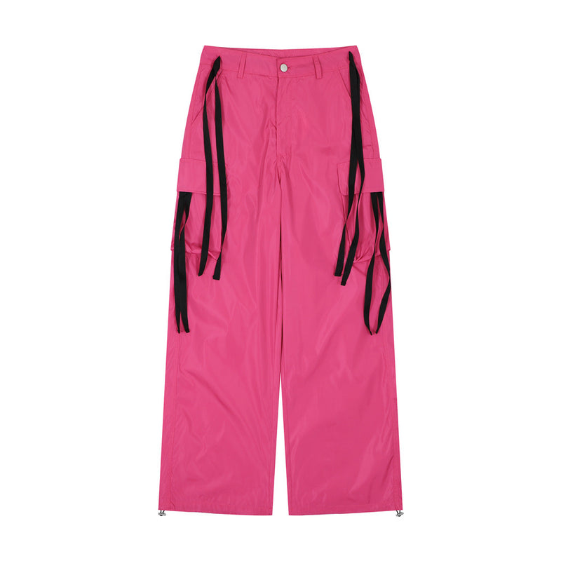 Men Sweatpants Casual Pants Men Loose Sports Cargo Wide-Leg Straight Trousers