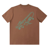 Men T Shirt Hip Hop Retro Graffiti Short Sleeve T-shirt