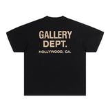 Mens T-shirts GALLERY DEPT printed round neck short-sleeved T-shirt pure cotton