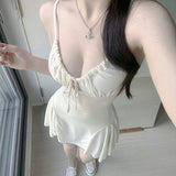 Women Dresses U-Neck Sling Dress