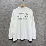 Gallery Dept Long Sleeved Shirt Fashion Brand Long Sleeve Long-Sleeved T-shirt Blouse