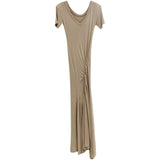 Women Dresses V-neck Slit Dress