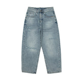 Men Jeans Retro Washed Distressed Hip Hop Loose Jeans Overalls