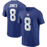 NFL T-Shirts Outdoor Sports Loose T-Shirts Men's NFL Football Giants