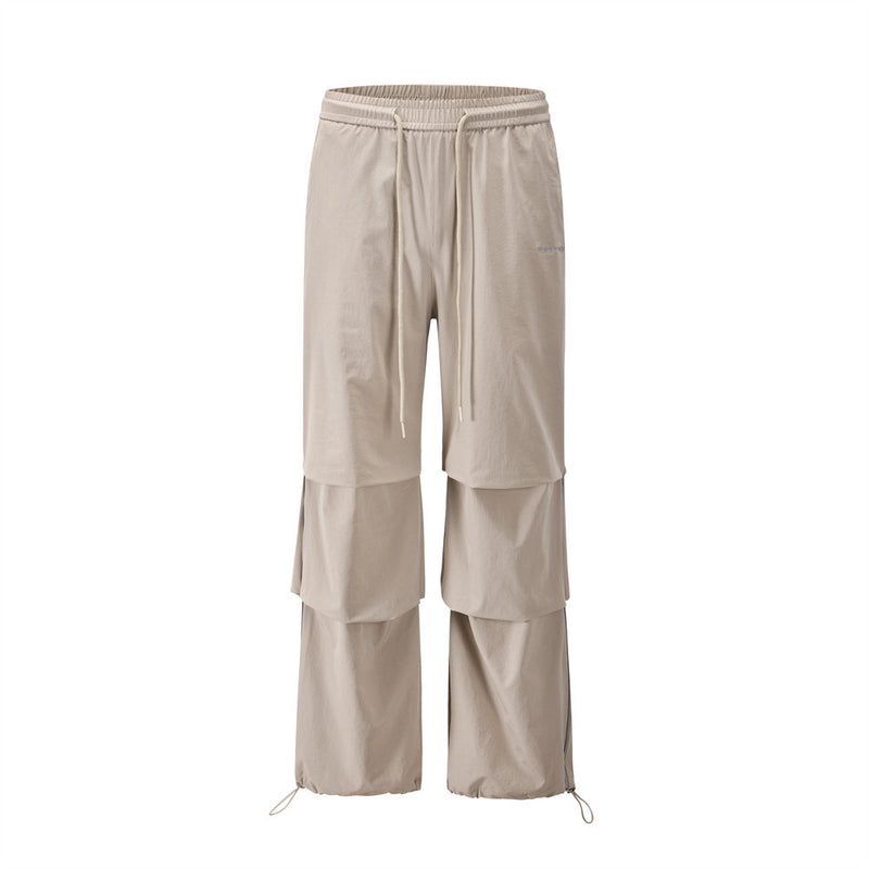 Men Sweatpants Loose Pleated Casual Jogger Pants