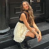 Women Dresses Knitted Lace Sling Dress Sexy Backless Skirt
