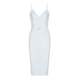 Women's Evening Dress Strap Belt Dress Sexy Slim Fit Bandage Dress
