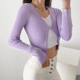 Women Sweater Knitwear Cardigan Women Spring Short Slim Fit Sweater