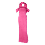 Women Dresses Summer Sexy Backless Zipper Tube Top Dress