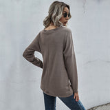 Women Knitted Sweater Autumn Knitted Long Sleeve Bottoming Shirt Sweater