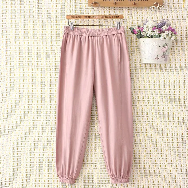 Women Sweatpants Summer Ankle-Tied Exercise Casual Pants