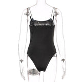 Women Jumpsuit Spring and Summer Sleeveless Sexy Suspenders Backless Bodysuit