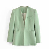 Women Suites Fall Slim Fit Simple Casual Suit Jacket