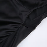 Women Dress Spring Black Sheath Dress Long Skirt