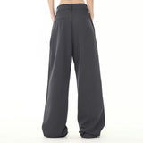 Men Sweatpants Casual Suit Pants Men's Straight Long Pants Loose Wide Leg Floor Pants