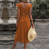 Women Dress Sexy Backless Holiday Dress
